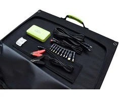 Power Plant Llc Sulankstomas saulės įkroviklis 120W, 2xUSB, QC3.0, su adapteriais
