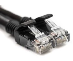 Power Plant Llc Tinklo Kabelis - Cat5E UTP, Auksu Padengtos Jungtys, 20 m, Juodas