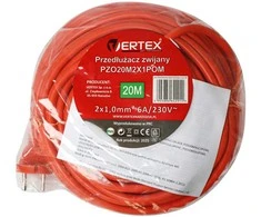 20 m retractable extension cord, PZO20M2x1.0 mm VERTEX