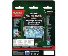 Prekybinių kortų žaidimo kaladė - Pokémon TCG Quaquaval Ex Deluxe Battle Deck 60 Kortelių Marga