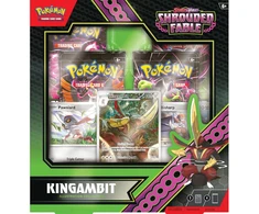 Prekybos Kortelių Žaidimas - Pokémon Scarlet &amp; Violet Shrouded Fable Kingambit Iliustracijų Kolekcija Su Promo Kortele, Folijos Kortelėmis, 4 Booster Paketais, Kodu TCG Live, Daugiaspalvis