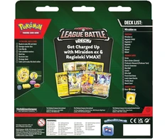 Prekybos Kortelių Žaidimas - Pokémon TCG: Miraidon Ex League Battle Deck 60-Kortelių Rinkinys, Priedai, Interneto kodas (Pokémon TCG Live)