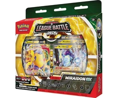 Prekybos Kortelių Žaidimas - Pokémon TCG: Miraidon Ex League Battle Deck 60-Kortelių Rinkinys, Priedai, Interneto kodas (Pokémon TCG Live)