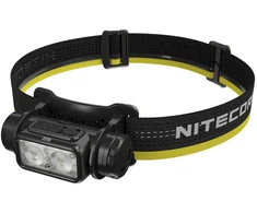 Priekinis žibintas - Nitecore NU50, 1 400 lm, 5 000 mAh, 130 m, Įkraunamas per USB-C, Baltas/raudonas