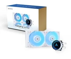 Chieftec ICEBERG 240-RGB-W Kompiuterio dėklas All-in-one liquid cooler 12 cm Baltas