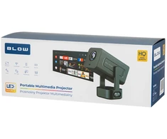 Projektorius - BLOW Nešiojamas 1280x720 LED, Wi-Fi, Bluetooth, 40-120" Juodas