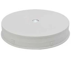 Puluz Elektrinis 360° besisukantis stovas su LED pašvietimu, apvalus 30cm, baltas