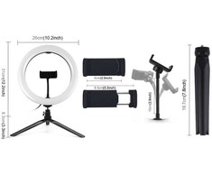 Puluz LED žiedinė lempa 26cm