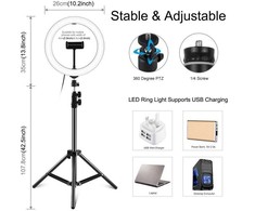 Puluz LED žiedinė lempa 26cm