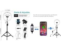 Puluz LED žiedinė lempa 30cm