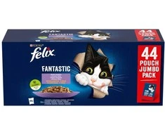 PURINA Felix Fantastic Mix in želė - šlapias kačių maistas - 44 x 85g