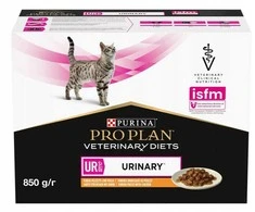 Purina Nestle Drėgnas Kačių Maistas - PURINA Pro Plan Veterinary Diets UR St/Ox Vištiena 10x85 g