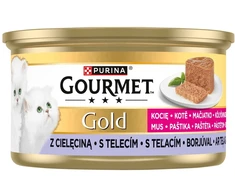 Purina Nestle PURINA Gourmet Gold Kitten veršienos putėsiai - šlapias kačių ėdalas - 85 g