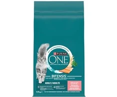 Purina Nestle Kačių Maistas - PURINA One Suaugusiųjų Lašiša 9.75kg 34% Baltymų 14% Riebalų