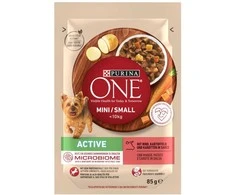 Purina Nestle Drėgnas Šunų Maistas - PURINA One Mini/Small Active Su Jautiena 85g