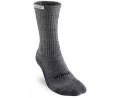 Pusilgės Moteriškos Žygių Kojinės Injinji Hiker Crew (antracito) M/l