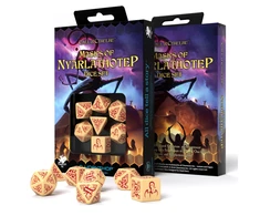 Q Workshop Call Of Cthulhu Masks Of Nyarlathotep Kauliukų Rinkinys Smėlio Ir Bordinės Spalvos