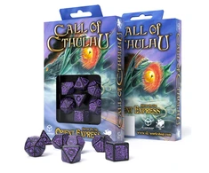 Q Workshop Call Of Cthulhu Orient Express Kauliukų Rinkinys Juodos Ir Violetinės Spalvos