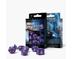 Q Workshop Classic Rpg Kauliukų Rinkinys Violetinės Ir Baltos