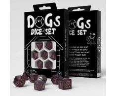 Q Workshop DOGS Dice Set: Luna Kauliukų Rinkinys
