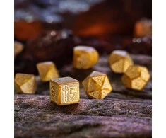 Q Workshop Dwarven Gold Kauliukų Rinkinys (Auksiniai)