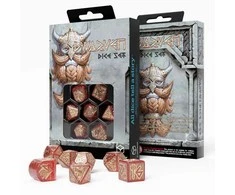 Q Workshop Dwarven Jewels Kauliukų Rinkinys (raudona Sp.)
