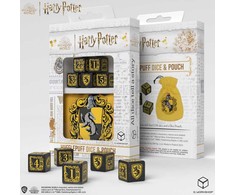 Q Workshop Harry Potter. Hufflepuff Dice &amp; Pouch Kauliukų Ir Maišelio Rinkinys