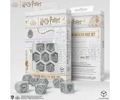 Q Workshop Harry Potter. Slytherin Modern Dice Kauliukų Rinkinys (Baltos Sp.)