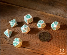 Dėlionė Q Workshop The Witcher Ciri The Law Of Surprise Kauliukų Rinkinys Balta Ir Turkio Sp