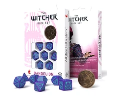 Q Workshop The Witcher Dandelion Kauliukų Rinkinys Violetinės Ir Turkio Spalvos