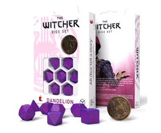Q Workshop The Witcher Dandelion Kauliukų Rinkinys Violetinės Ir Rožinės Spalvos