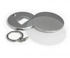 Raktų pakabukas - Dviejų Pusių Raktų Žiedas Su Atidarytuvu 58mm, 50 vnt ARGO Juodas