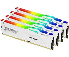 RAM Modulis - Kingston Technology Fury Beast 128 GB 5600 MT/s, Balta RGB