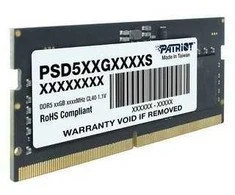 RAM „Patriot Memory Signature Line PSD58G560082“ atminties modulis 8 GB 1 x 8 GB DDR5 5600 MT/s 288 kontaktų UDIMM