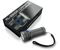 Rankinis Žibintuvėlis - everActive FL-3300R Luminator, 3 300 Liumenų, 4 000 mAh, USB-C, Pilkas
