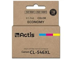 Rašalo kasetė - Actis KC-546 suderinama su Canon CL-546XL Supreme, 15 ml, 180 puslapių, magenta, mėlyna, geltona