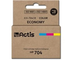 Rašalo kasetė - Actis KH-704CR suderinama su HP 704 standartinė 9 ml spalva