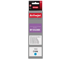 Activejet AB-D100C Ink cartridge for Brother printers, replacement for Brother BT-D100C; Supreme; 50 ml; cyan