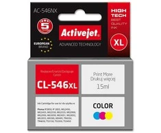 Activejet AC-546NX Spausdintuvas Ink for Canon, Pakaitinis Canon CL-546XL; Aukščiausias; 15 ml; spalva, žalsvai mėlyna, rausvai raudona, geltona