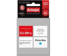 Rašalo kasetė - Activejet ACC-581PBNX suderinama su Canon CLI-581PB XL, 11,70 ml, foto cianinė