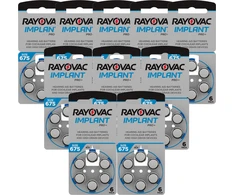 Rayovac Implant Pro Baterijos Klausos Aparatams 60 Vnt.