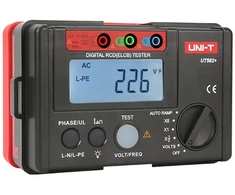 RCD Testeris - Uni-T UT582+ RCD funkcijų patikrinimas, įtampos matavimas iki 600V, apšviestas ekranas juodas