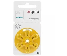 Siemens Renata Klausos Baterijos Signia 10 PR70 6BL 6 Vnt.