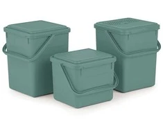 Atliekų Konteneris - ROTHO Žalias 9L Perdirbto Plastiko Technopolimeras