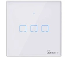 Smart Switch WiFi + RF 433 Sonoff T2 EU TX (3 kanalų) atnaujintas