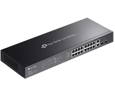 TP-Link Omada ES220GMP tinklo komutatorius, valdomas L2 gigabito Ethernet (10/100/1000), maitinimas per Ethernet (PoE), Juodas