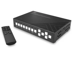 KVM Jungiklis - LINDY 5 Prievadų KVM Komutatorius su Integruotu Daugiavaizdžiu Ryšiu, HDMI, USB Type C, 4096x2160@60Hz