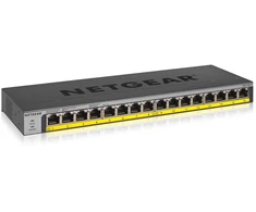 Tinklo jungiklis - NETGEAR GS116LP 16-Port Gigabit PoE jungiklis 76W juodas