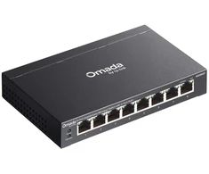 Šakotuvas Tinklo Jungiklis - TP-Link Omada ES208GP 8-Port PoE+ Valdomas L2 Gigabit Ethernet Juodas