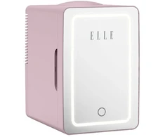 Mini lodówka su lusterkiem do makijażu LED ELLE Home ESDAFX08PUEU 8L violetinė